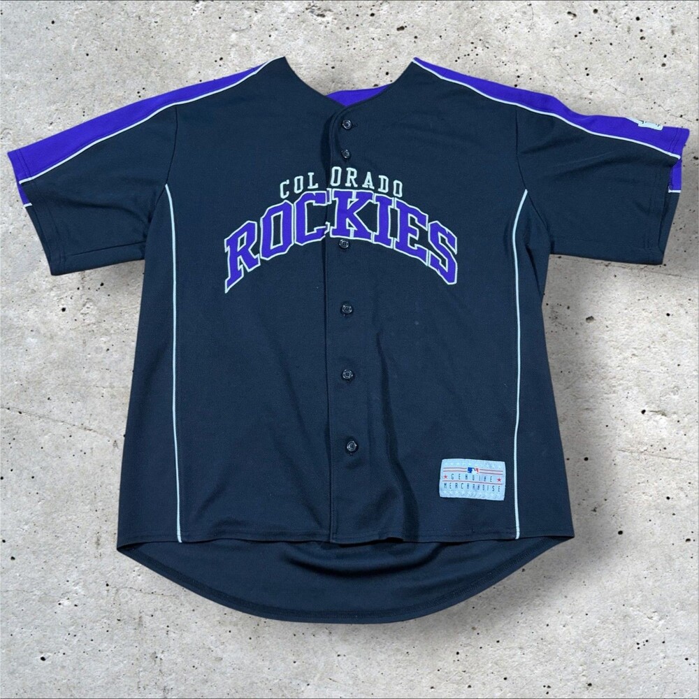 Brad Hawpe Colorado Rockies MLB Baseball Jersey Mens XL Majestic Black